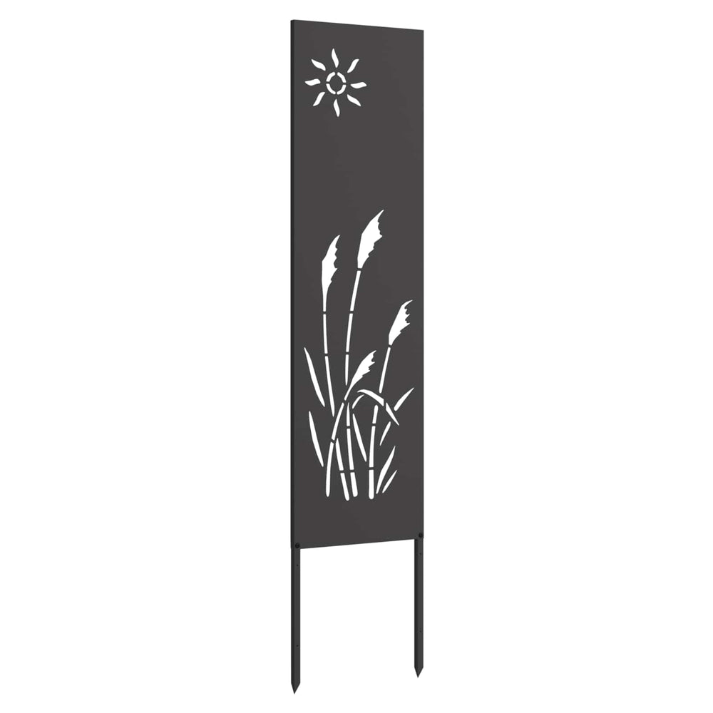 Garten Sichtschutz Leinwand Schwarz 32x140 cm