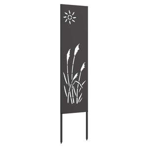 Garten Sichtschutz Leinwand Schwarz 32x140 cm