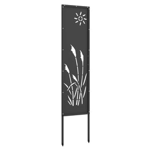 Garten Sichtschutz Leinwand Schwarz 32x140 cm