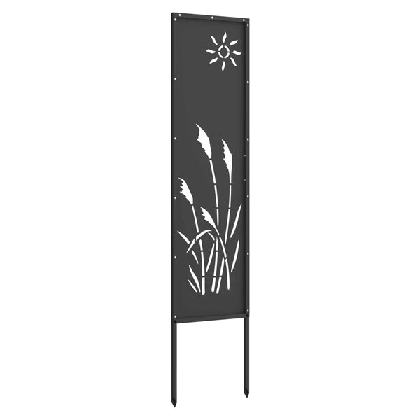 Garten Sichtschutz Leinwand Schwarz 32x140 cm