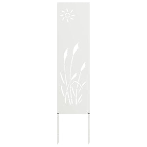 Weißer Garten Sichtschutz 32x140cm