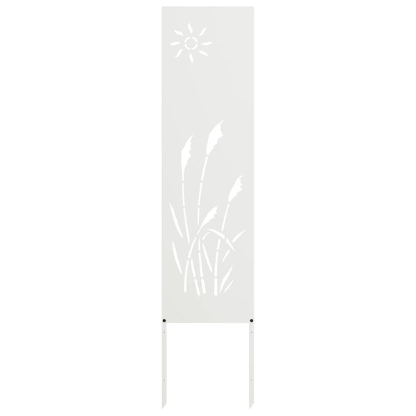 Weißer Garten Sichtschutz 32x140cm