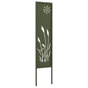 Garten Sichtschutz Leinwand Olivgrün 32x140cm