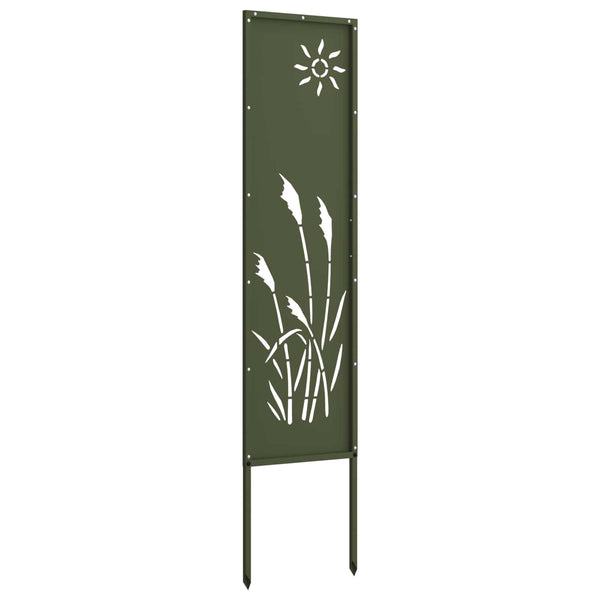 Garten Sichtschutz Leinwand Olivgrün 32x140cm