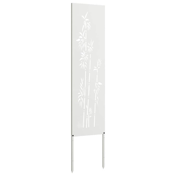 Garten Sichtschutz Floral Weiß 32x140cm