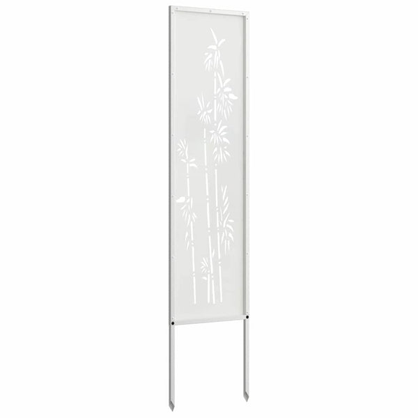 Garten Sichtschutz Floral Weiß 32x140cm