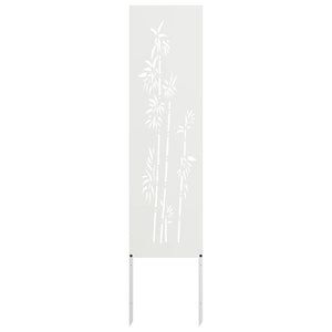 Garten Sichtschutz Floral Weiß 32x140cm