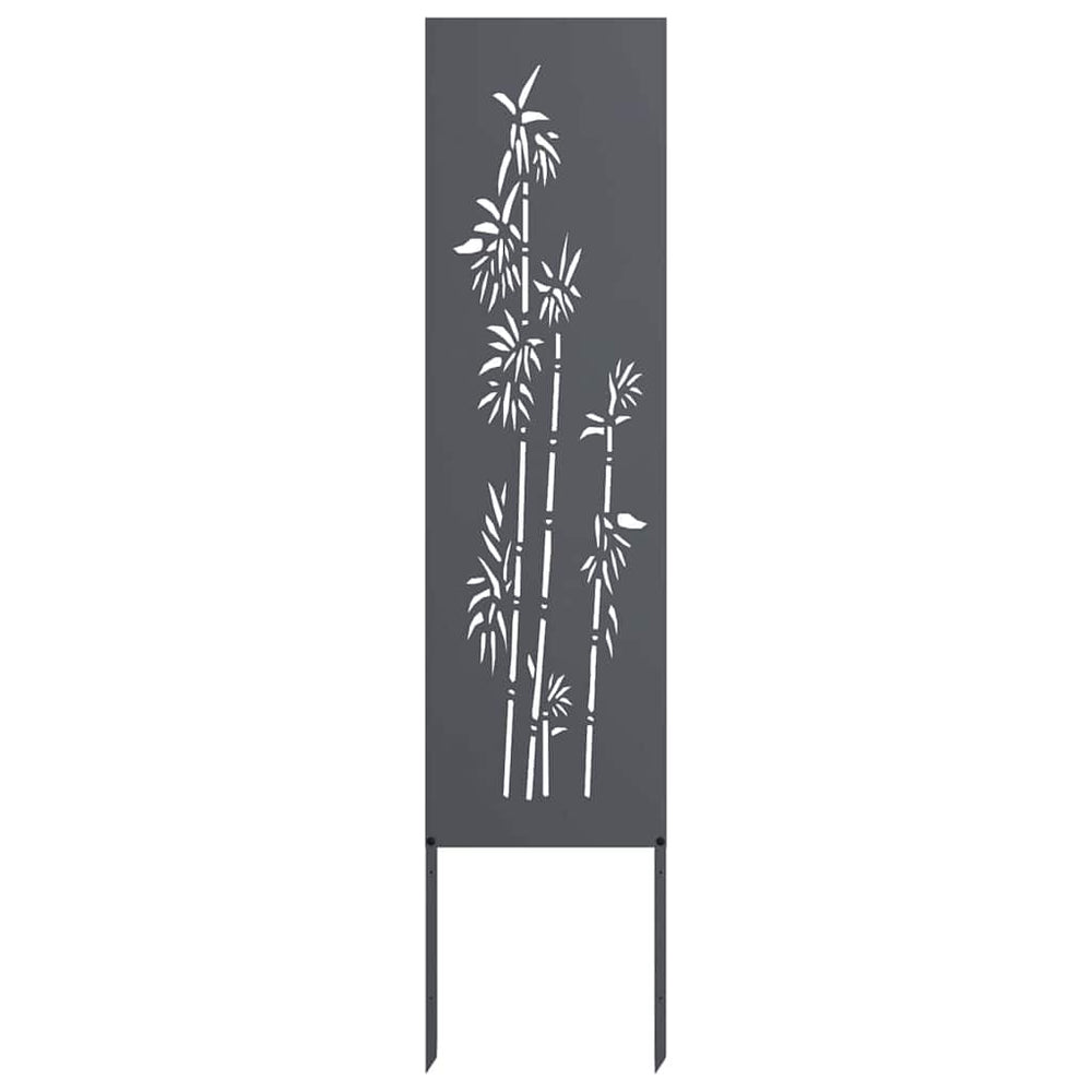 Garten Sichtschutz Floral Anthrazit 32x140cm