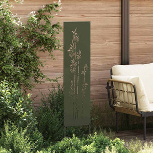 Garten Sichtschutz Floral Olivgrün 32x140cm