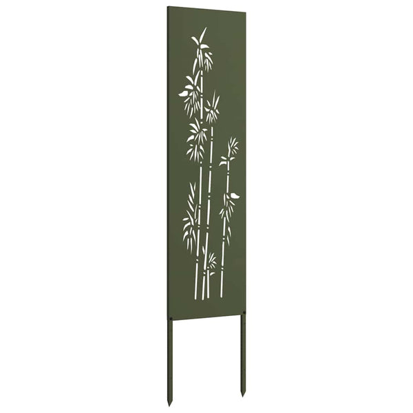 Garten Sichtschutz Floral Olivgrün 32x140cm