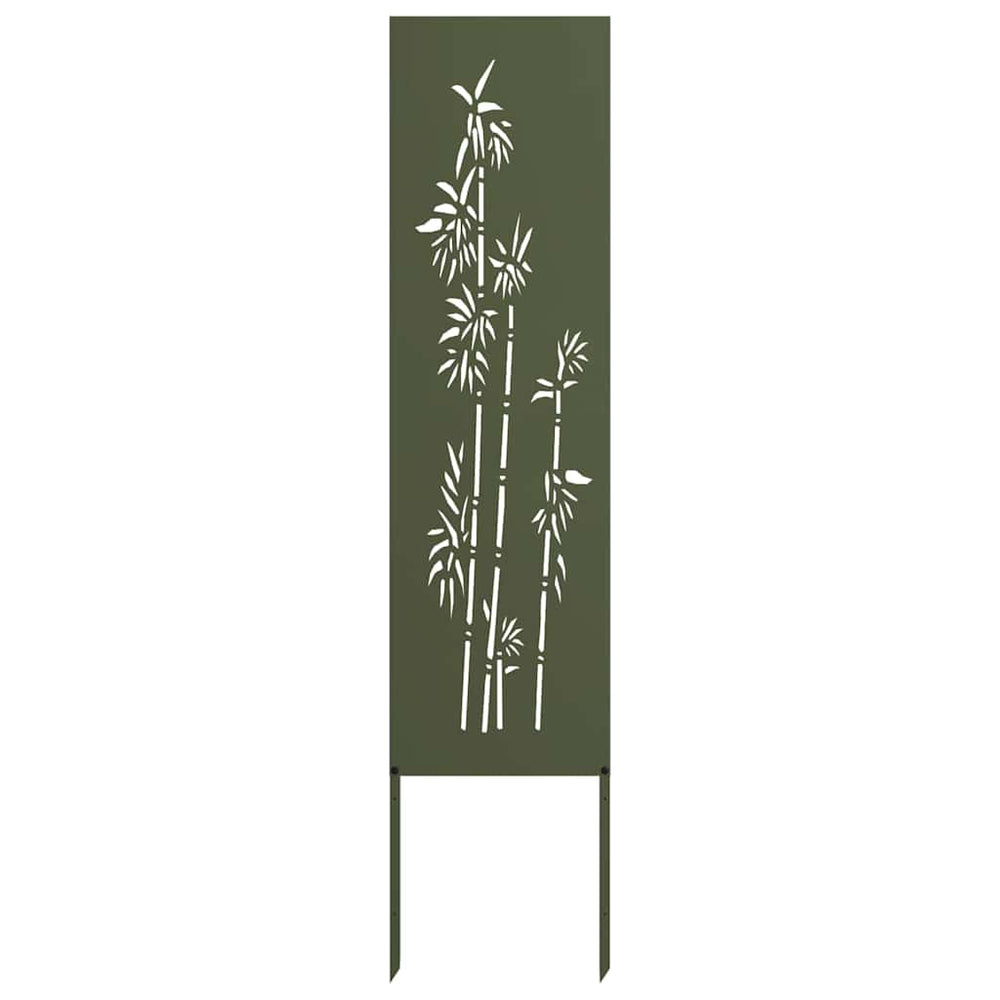 Garten Sichtschutz Floral Olivgrün 32x140cm