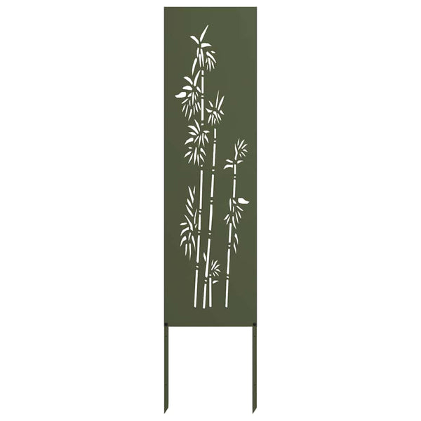 Garten Sichtschutz Floral Olivgrün 32x140cm