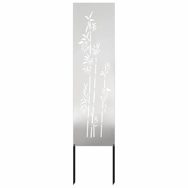 Garten Sichtschutz Floral Silber 32x140cm