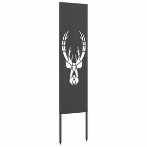 Garten Sichtschutz Leinwand Tiermuster Schwarz