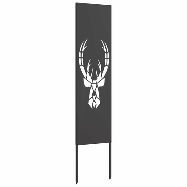 Garten Sichtschutz Leinwand Tiermuster Schwarz