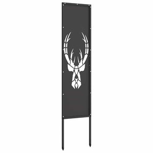 Garten Sichtschutz Leinwand Tiermuster Schwarz