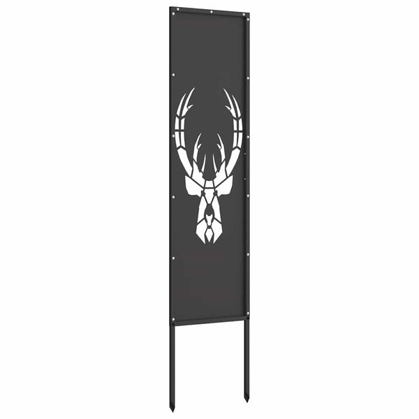 Garten Sichtschutz Leinwand Tiermuster Schwarz