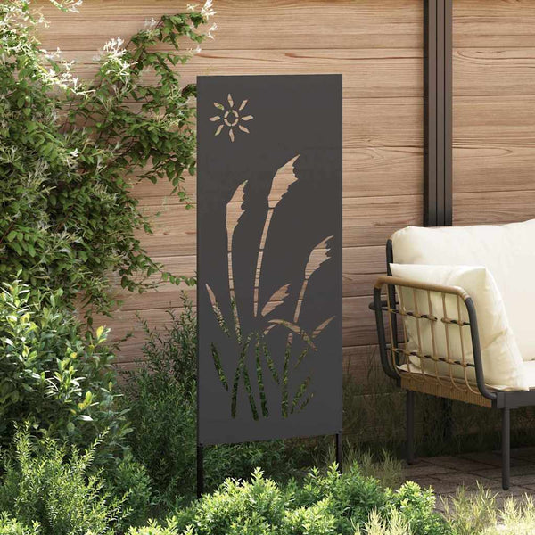 Garten Sichtschutz Leinwand Schwarz 50x140cm