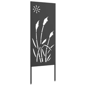 Garten Sichtschutz Leinwand Schwarz 50x140cm