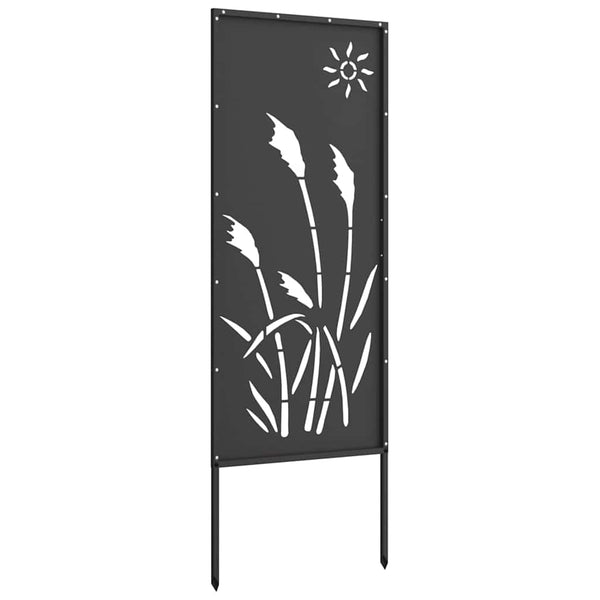 Garten Sichtschutz Leinwand Schwarz 50x140cm