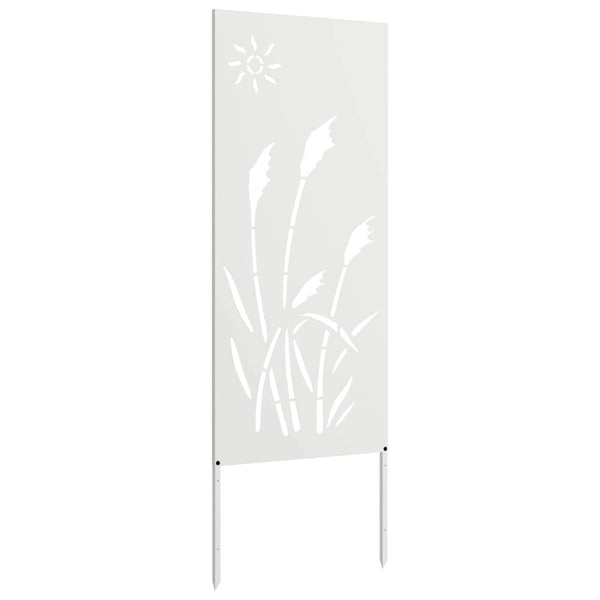 Garten Sichtschutz Leinwand Weiß 50x140cm