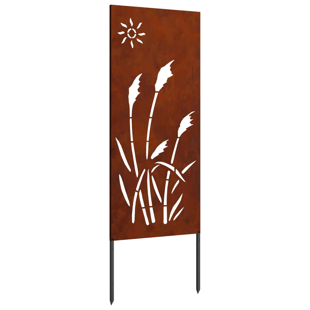 Rostige Garten-Sichtschutz Leinwand 50x140cm