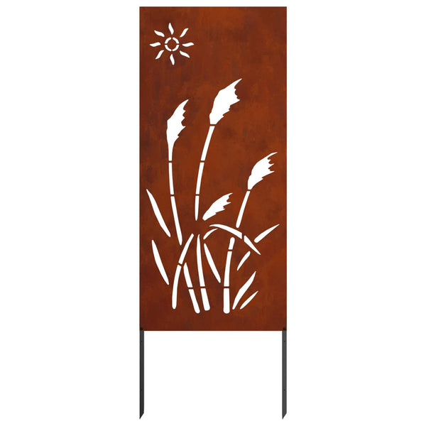 Rostige Garten-Sichtschutz Leinwand 50x140cm