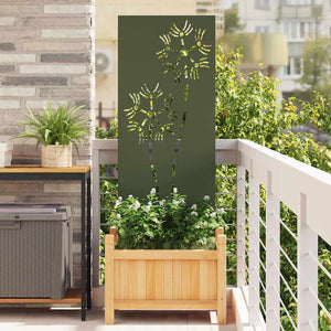 Garten Sichtschutz Leinwand Olivgrün 50x140cm