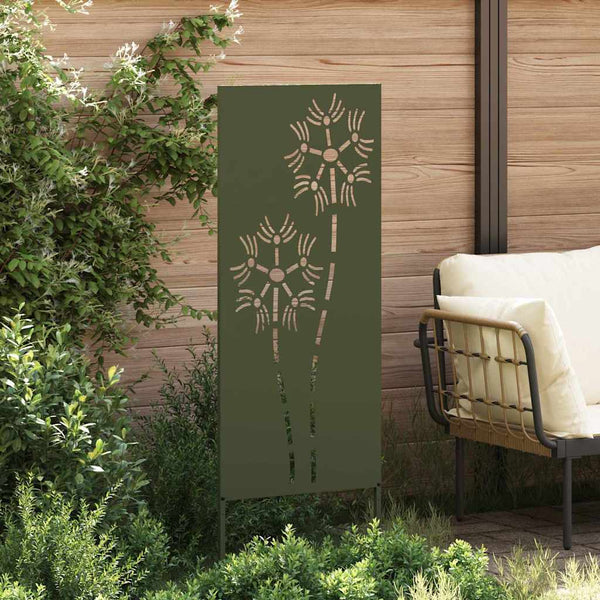 Garten Sichtschutz Leinwand Olivgrün 50x140cm