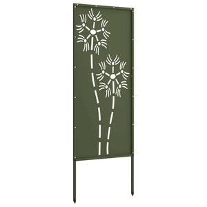 Garten Sichtschutz Leinwand Olivgrün 50x140cm