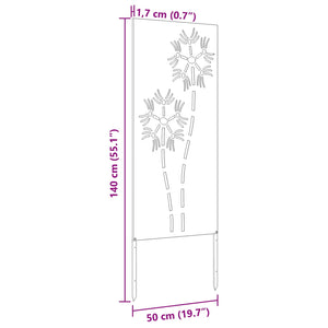 Garten Sichtschutz Leinwand Olivgrün 50x140cm