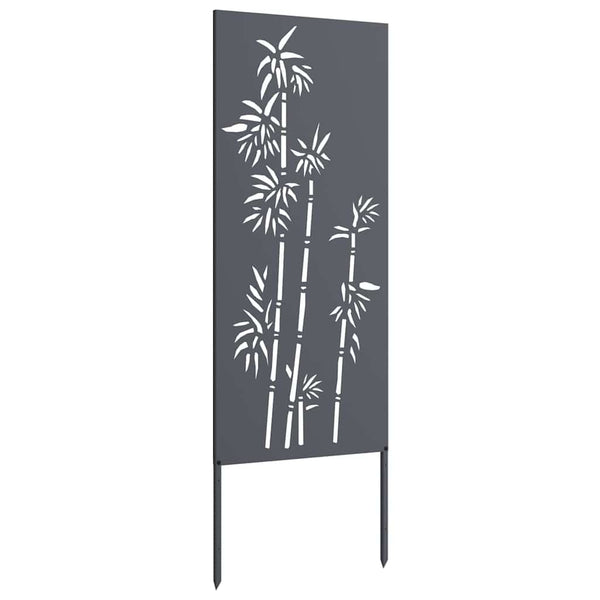 Anthrazit Garten Sichtschutz Floral 50x140cm