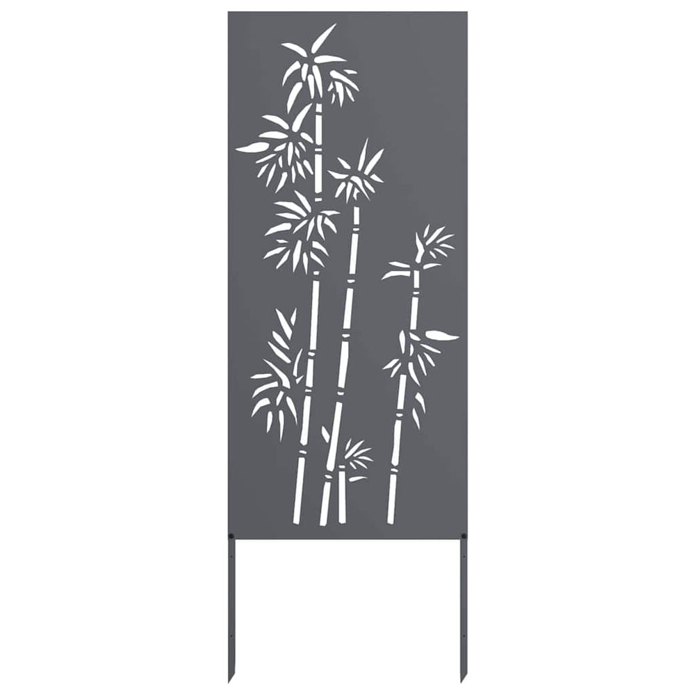 Anthrazit Garten Sichtschutz Floral 50x140cm