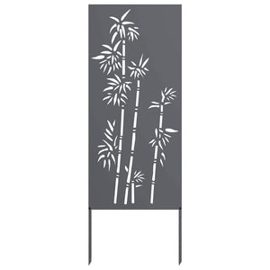 Anthrazit Garten Sichtschutz Floral 50x140cm