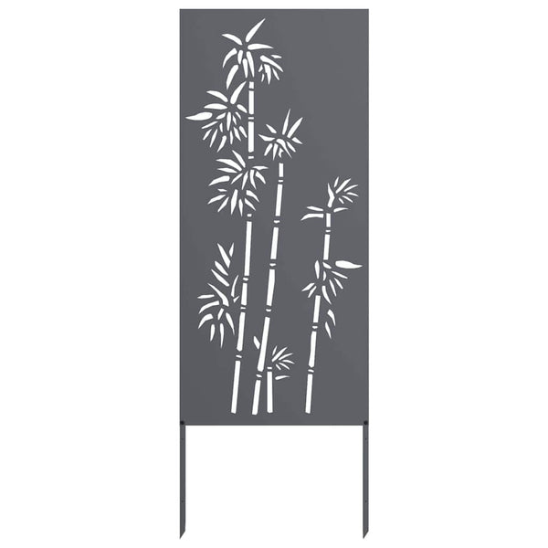 Anthrazit Garten Sichtschutz Floral 50x140cm