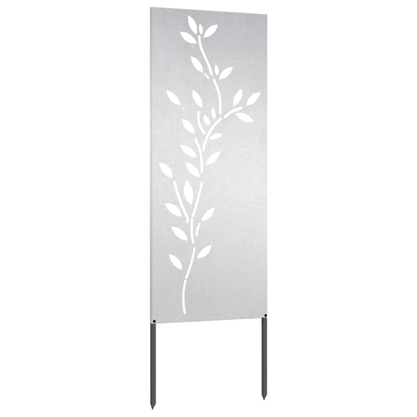 Garten Sichtschutz Floral Silber 50x140cm