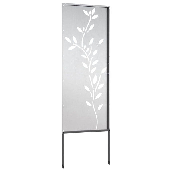 Garten Sichtschutz Floral Silber 50x140cm