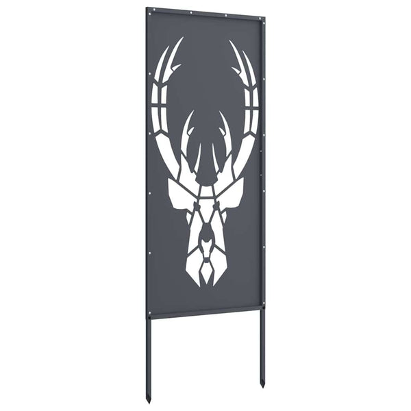 Garten Sichtschutz Leinwand Tiermuster Anthrazit 50x140cm