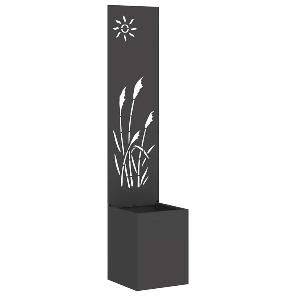 Garten Sichtschutz Leinwand Schwarz 32x150cm