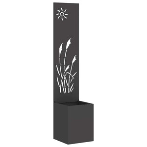 Garten Sichtschutz Leinwand Schwarz 32x150cm