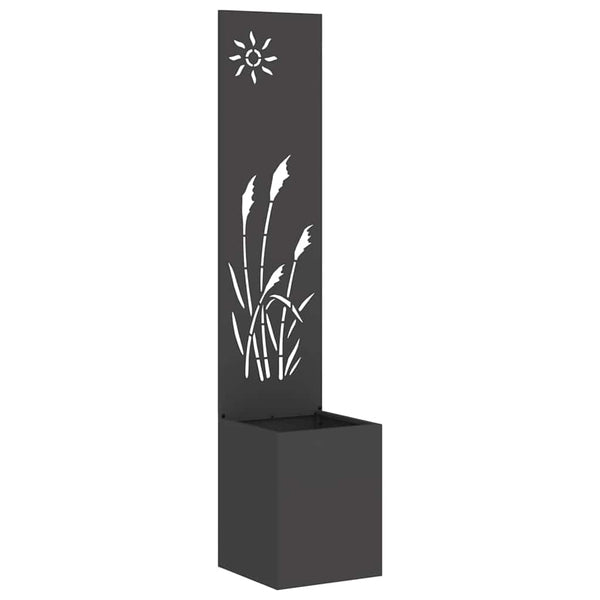 Garten Sichtschutz Leinwand Schwarz 32x150cm