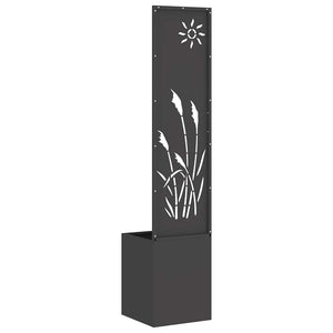 Garten Sichtschutz Leinwand Schwarz 32x150cm