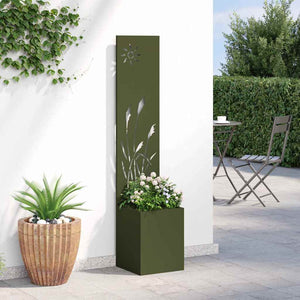 Garten Sichtschutz Leinwand Olivgrün 32x150cm