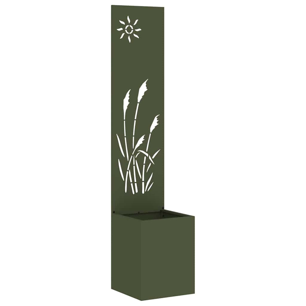 Garten Sichtschutz Leinwand Olivgrün 32x150cm