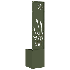Garten Sichtschutz Leinwand Olivgrün 32x150cm