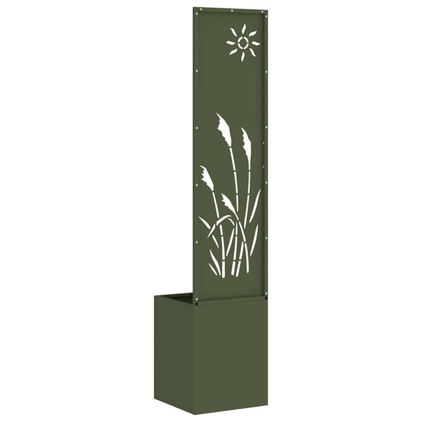 Garten Sichtschutz Leinwand Olivgrün 32x150cm