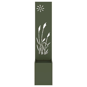 Garten Sichtschutz Leinwand Olivgrün 32x150cm