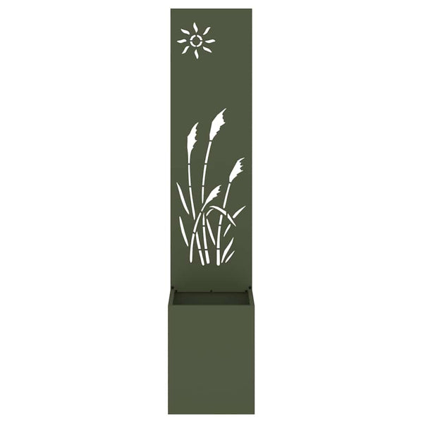 Garten Sichtschutz Leinwand Olivgrün 32x150cm