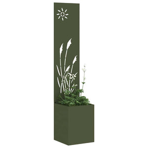 Garten Sichtschutz Leinwand Olivgrün 32x150cm