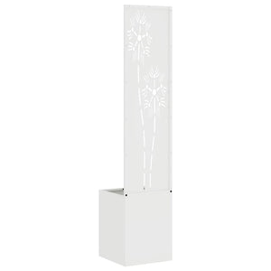 Garten Sichtschutz Floral Weiß 32x150cm